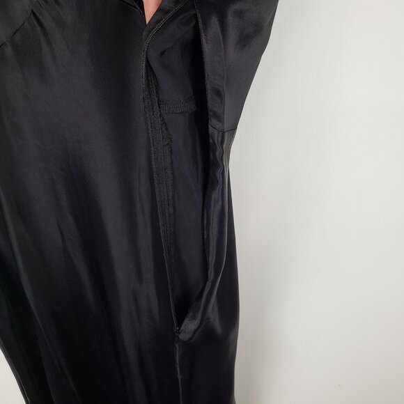 Rixo Zadie Dress Waterblossom Black Satin NWT Sequin Midi Size 4XL US 18 - Picture 10 of 12